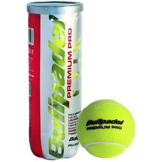 Bullpadel Premium Pro padelballen – 3 stuks, hoge duurzaamheid en constante stuit