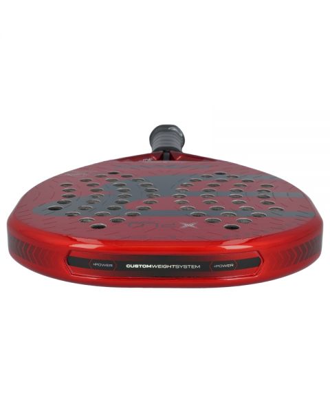 Bovenaanzicht van de Bullpadel XPLO Comfort 25 met Custom Weight System