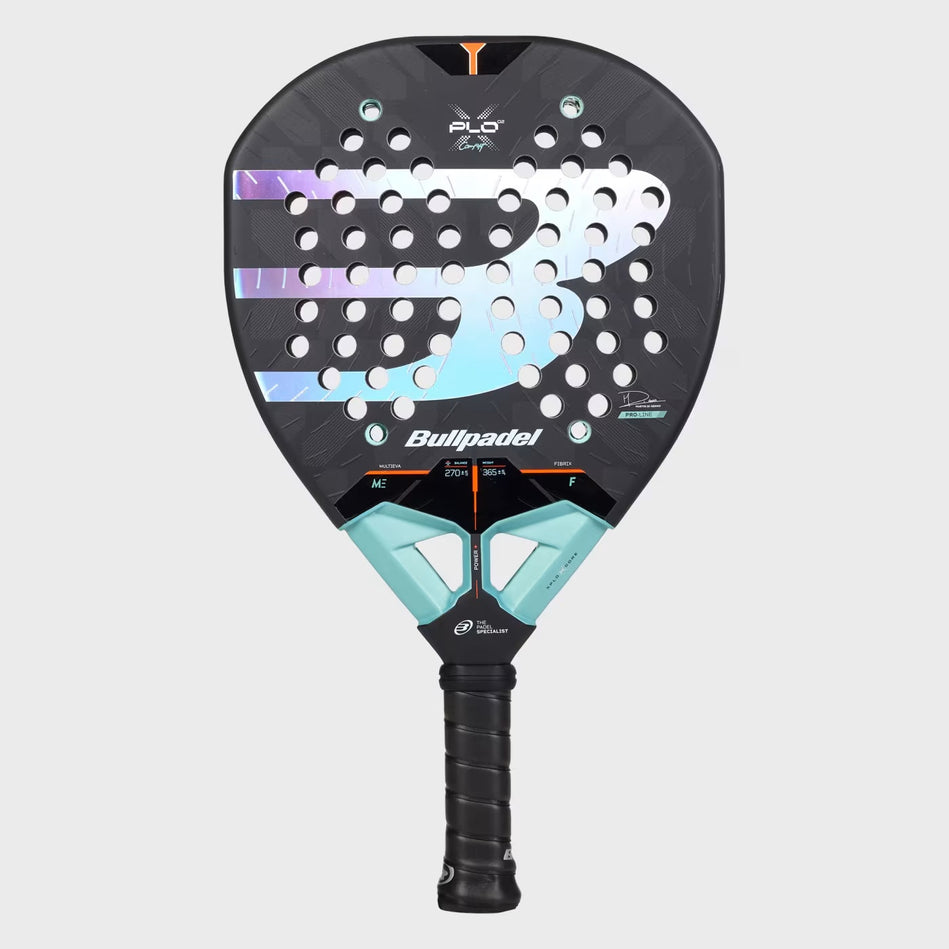 Bullpadel XPLO Comfort 27 padelracket vanaf de voorzijde