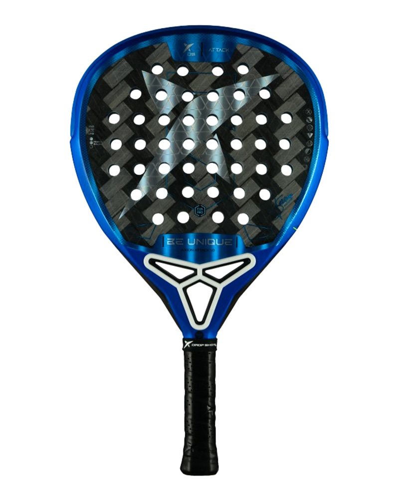 Drop Shot Axion Attack 1.0 2025 padelracket van Jon Sanz met druppelvorm en 24K Carbon