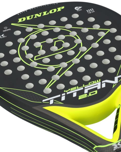 Dunlop Titan 2.0 Geel 2024 racketblad detail
