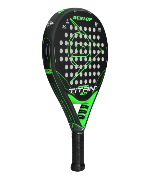 Dunlop Titan 2.0 Green padelracket schuin vooraanzicht rechts