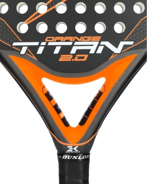 Detail van de brugconstructie van de Dunlop Titan 2.0 Oranje 2024 met Power Bar technologie