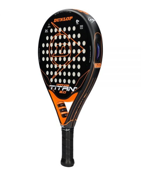 Dunlop Titan 2.0 Oranje 2024 hybride padelracket met kracht en controle