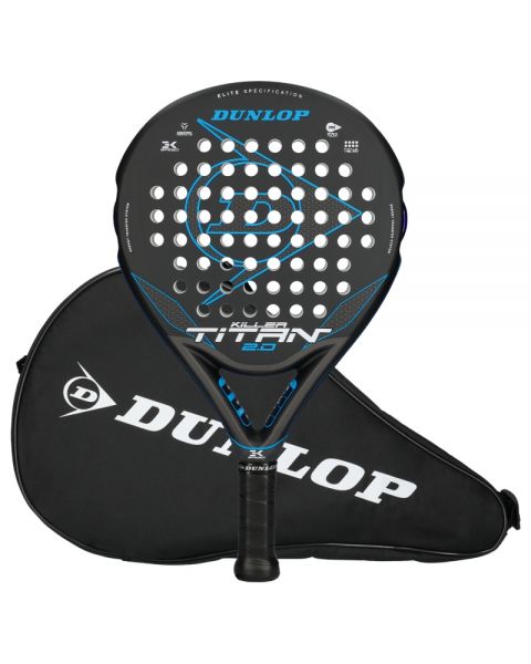 Dunlop Titan Killer 2.0 2024 hybride oversize padelracket inclusief originele Dunlop beschermhoes