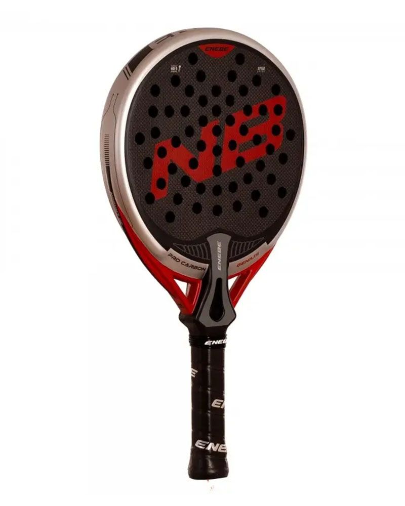 Enebe Genius Red schuin vooraanzicht padelracket