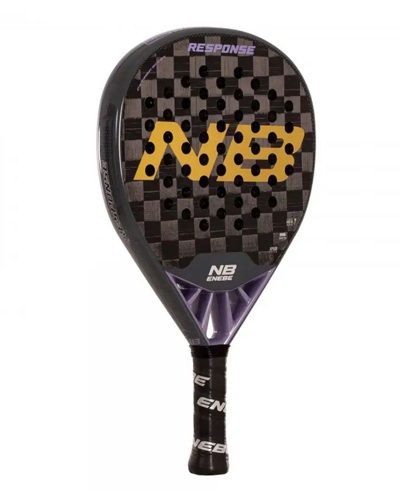 Enebe Response 24K Violet 2026 schuin vooraanzicht links padelracket