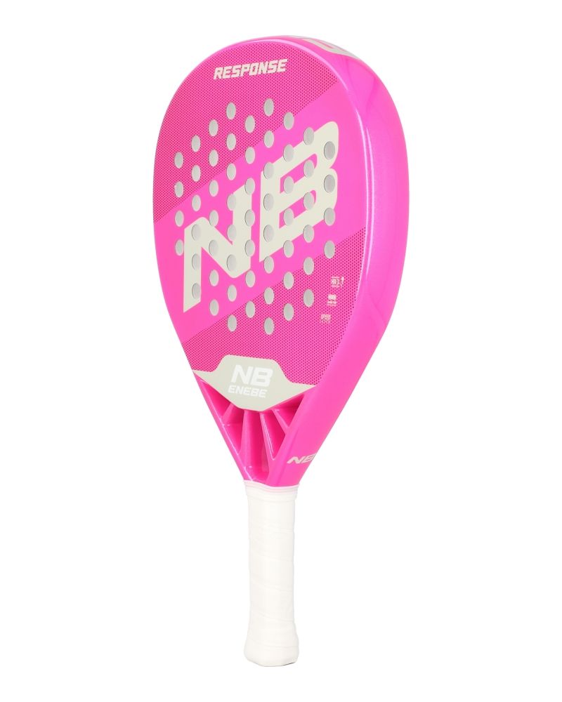 Enebe Response Pink schuin vooraanzicht links padelracket