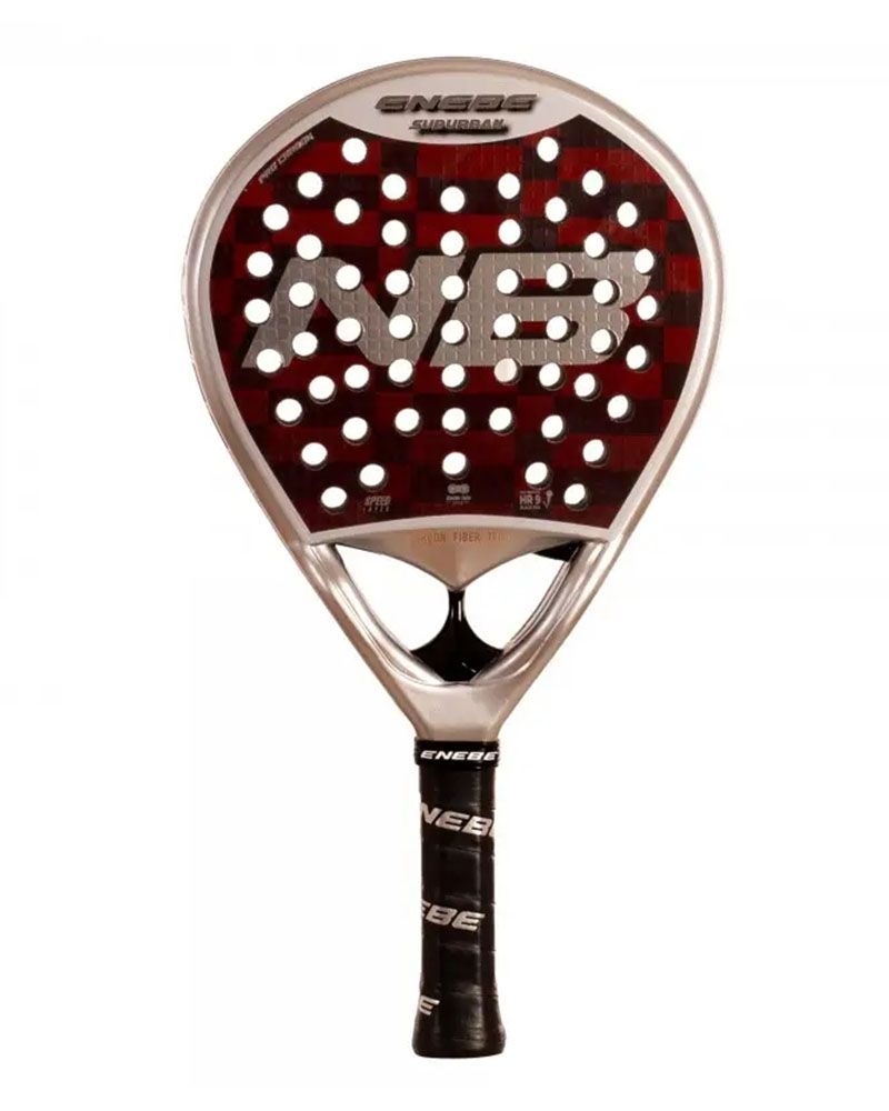 Enebe Suburban Red 12K 2026 front padelracket