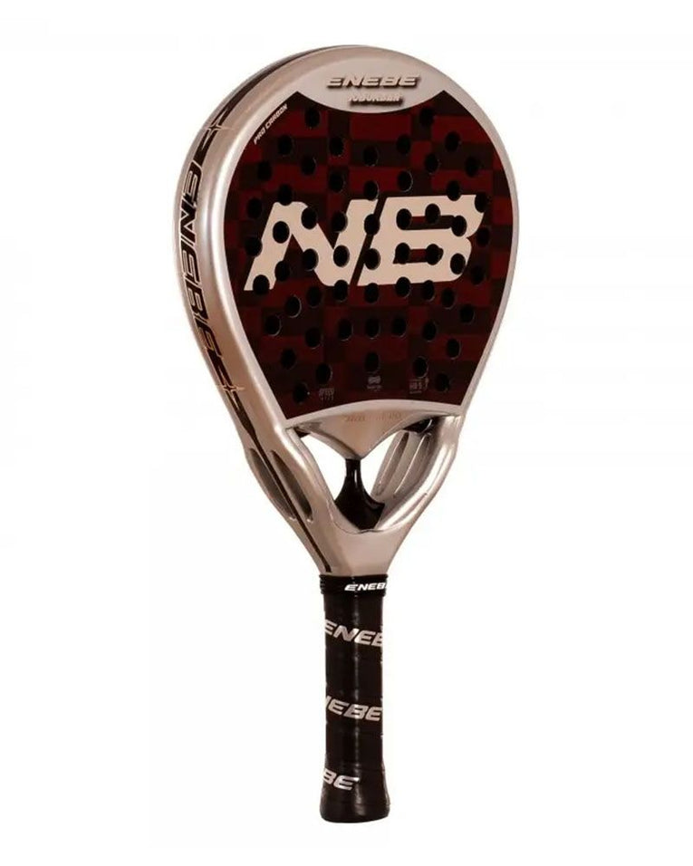 Enebe Suburban Red 12K 2026 schuin vooraanzicht padelracket