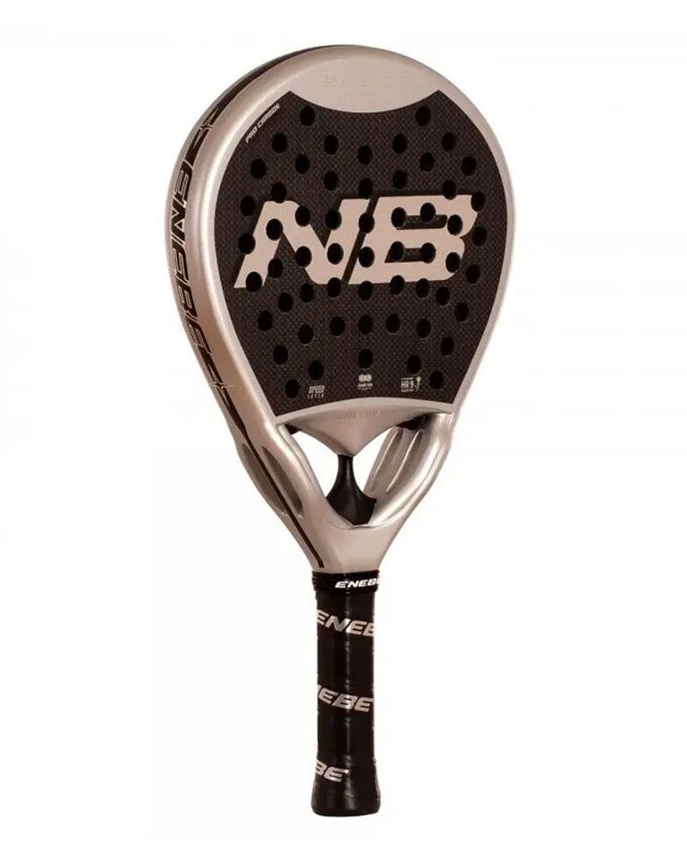 nebe Suburban Silver 3K 2026 schuin vooraanzicht padelracket