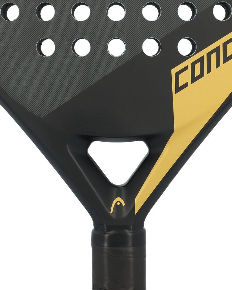 Detail van het hart en frame van de Head Concord 2025 padelracket