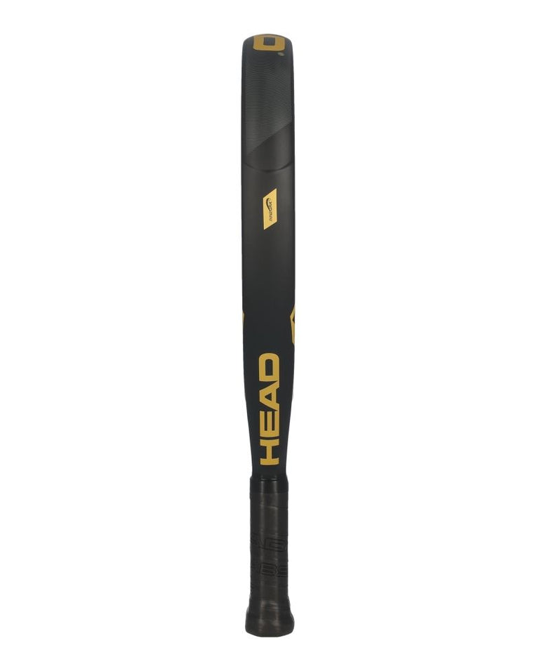 Zijaanzicht van de Head Concord 2025 padelracket en het frameprofiel