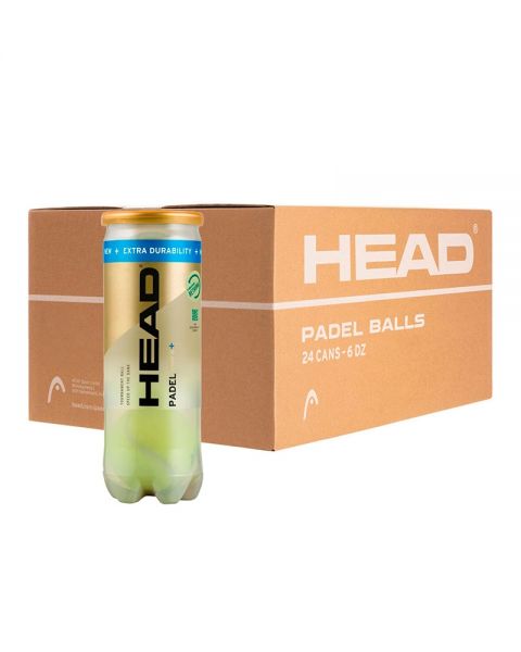 Head Padel Pro S Plus doos met 24 kokers en 72 padelballen