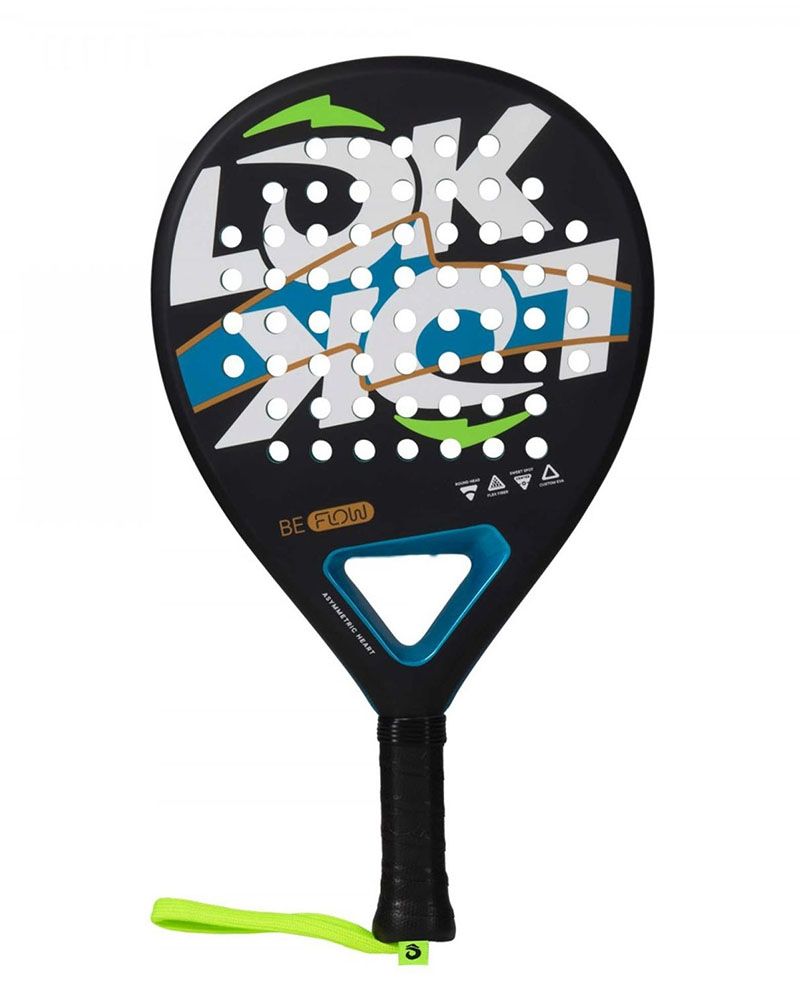 LOK Be Flow 2024 padelracket voor beginners met ronde vorm en centrale sweetspot