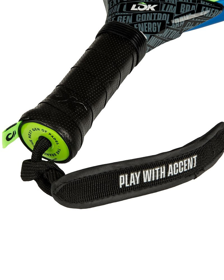 Lok Easy Flow Gen 2 detail handvat en polslus padelracket