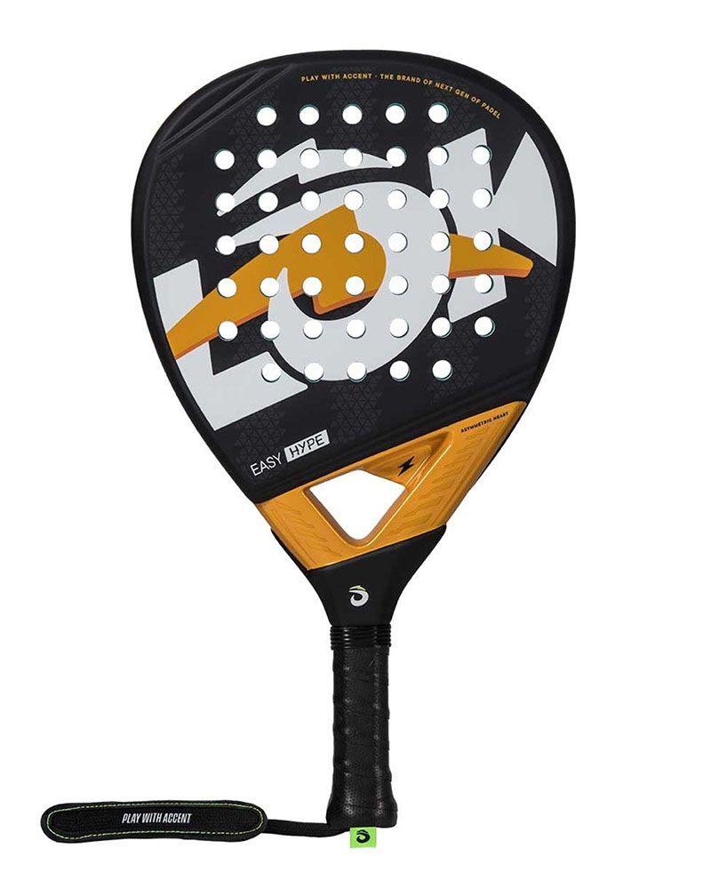 LOK Easy Hype 2024 padelracket vooraanzicht diamantvorm voor gemiddelde padelspelers