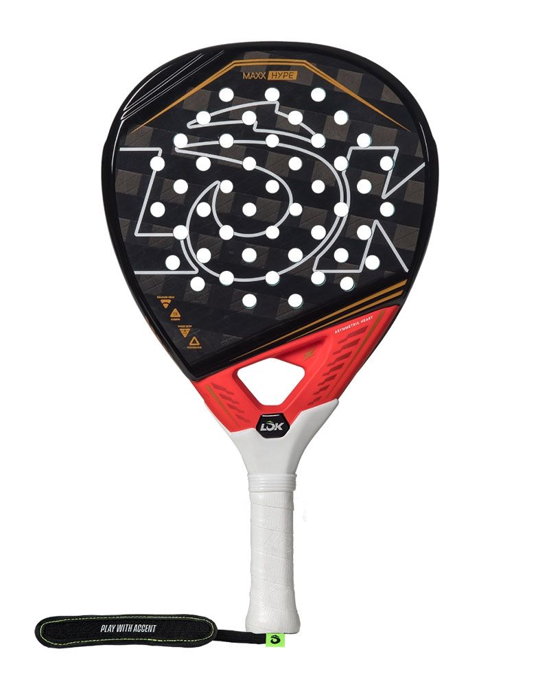 Achterzijde van het LOK Maxx Hype 2024 padelracket van Mike Yanguas
