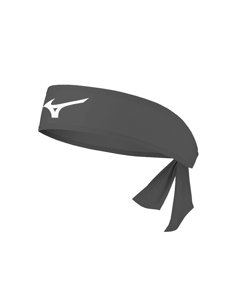 Mizuno bandana zwart met ademend sneldrogend materiaal voor padel en tennis