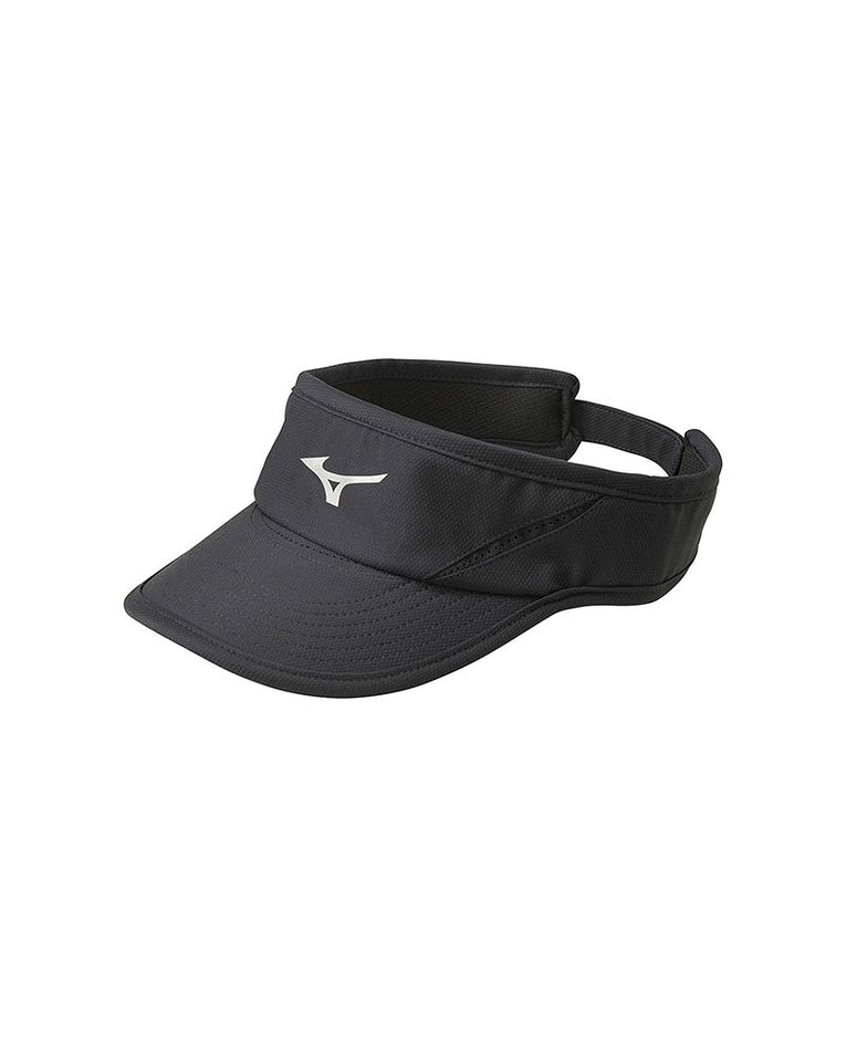 Mizuno DryLite Visor zwart frontaanzicht unisex sportvisor