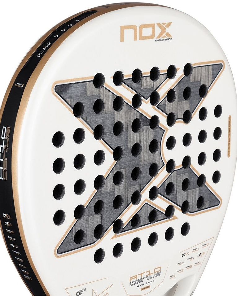 Nox AT10 Genius 12K Alum Xtreme 2026 detail racketblad