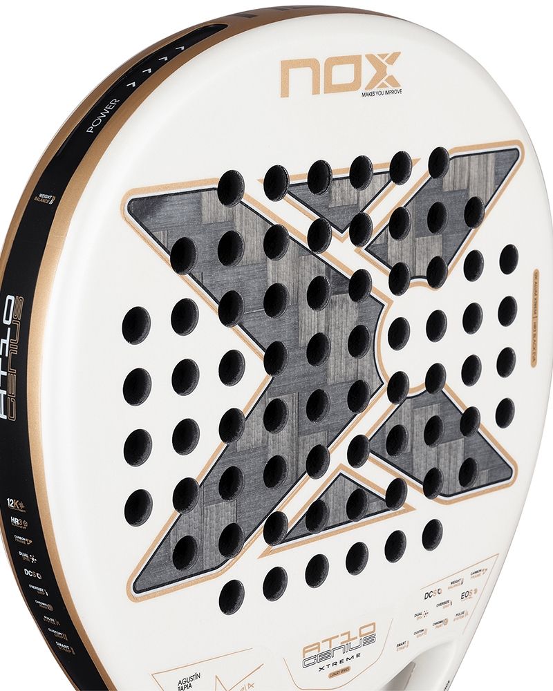 Nox AT10 Genius 12K Alum Xtreme 2026 detail racketblad
