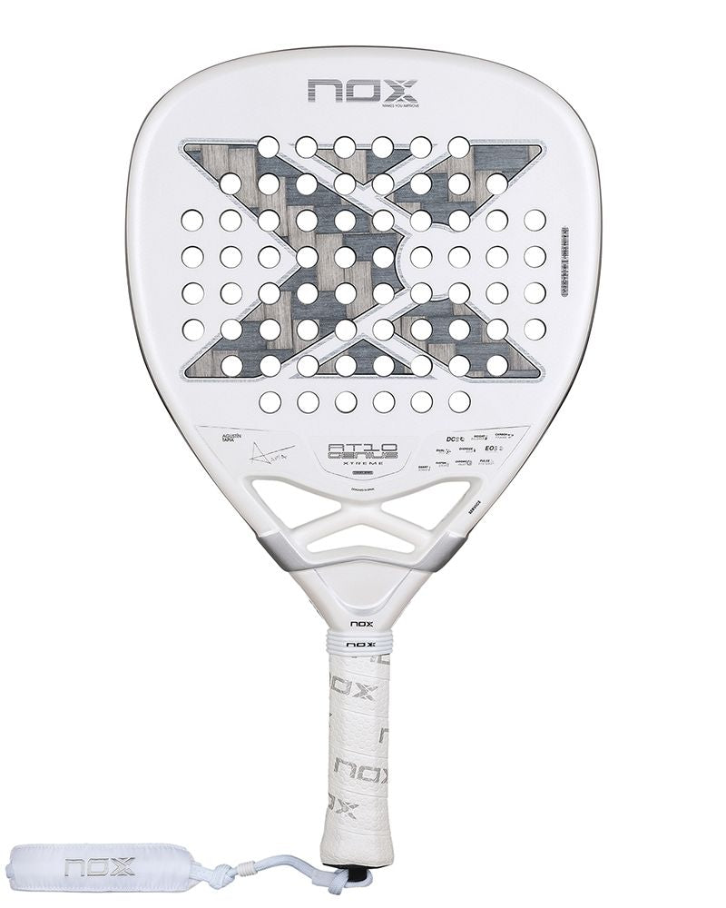 Nox AT10 Genius Attack 12K Alum XTREM 2026 White Edition front padelracket