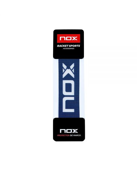 NOX Frame Protector blauw wit in verpakking voor bescherming van padelrackets