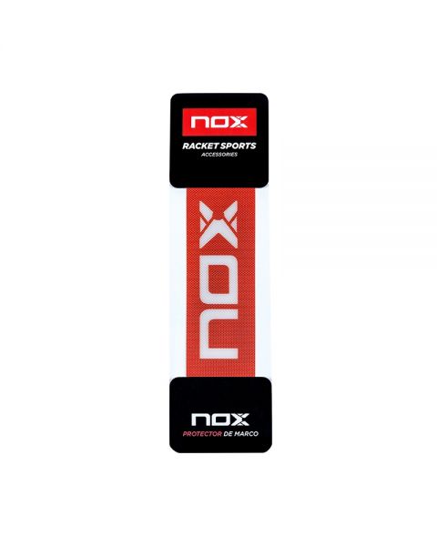 NOX frame protector rood wit in verpakking voor padelrackets