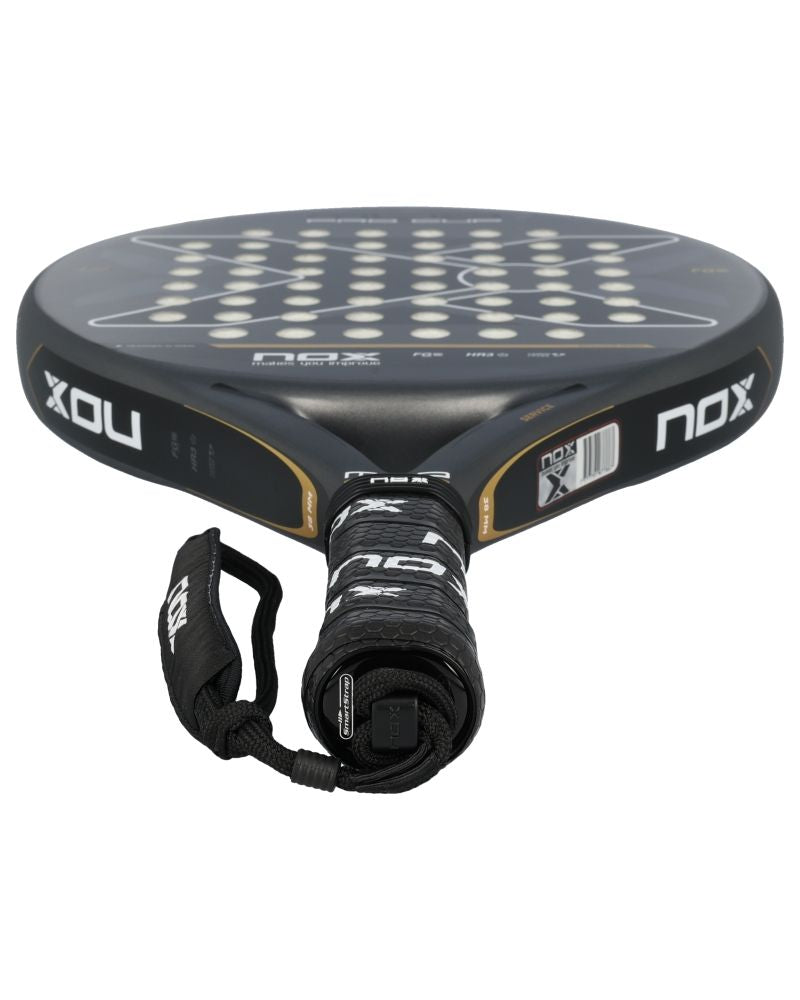 Nox ML10 Pro Cup Coorp By Miguel Lamperti onderzijde handvat padelracket