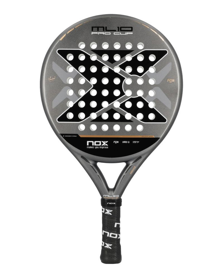 Nox ML10 Pro Cup Coorp by Miguel Lamperti padelracket vooraanzicht met ronde vorm