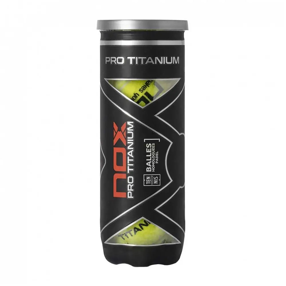 Nox Pro Titanium ballen koker met 3 padelballen