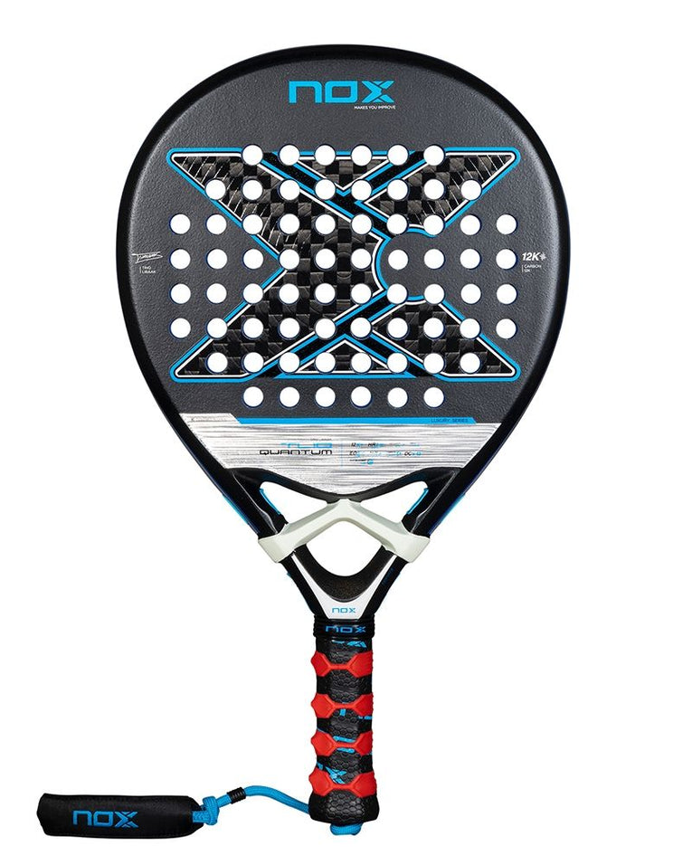 Nox TL10 Quantum 12K By Tino Libaak 2025 padelracket vooraanzicht met 12K Carbon en Exclusive Spin technologie