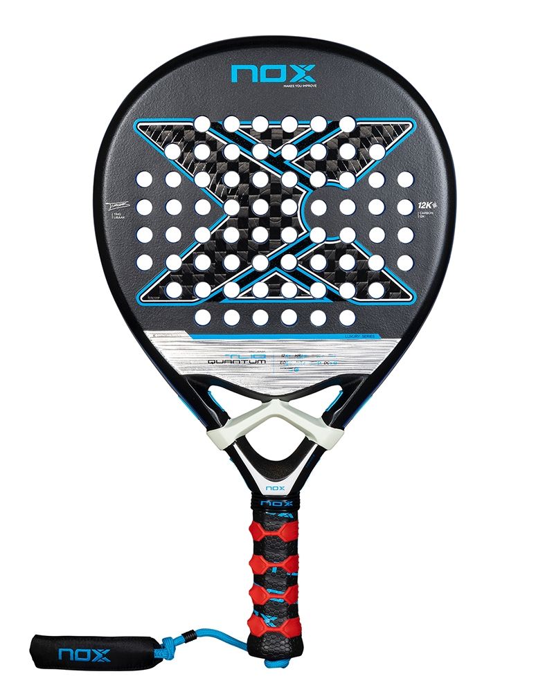 Nox TL10 Quantum 12K By Tino Libaak 2025 padelracket vooraanzicht met 12K Carbon en Exclusive Spin technologie