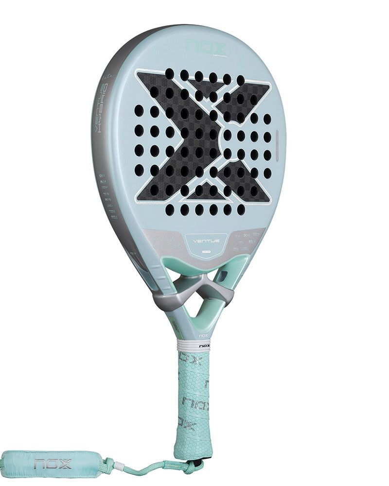 Nox Ventus Hybrid 12K Lite 2026 schuin vooraanzicht padelracket