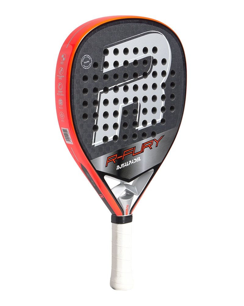Royal Padel RP Fury 2026 padelracket vanuit schuin vooraanzicht