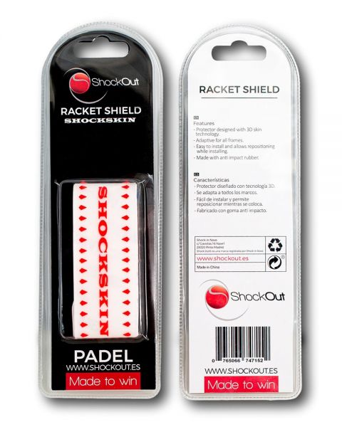 ShockOut Shockskin transparant rode framebeschermer verpakking