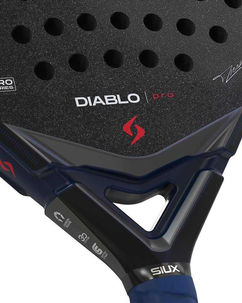 Detail van brug en frameconstructie van de Siux Diablo Pro 2026 Night Blue