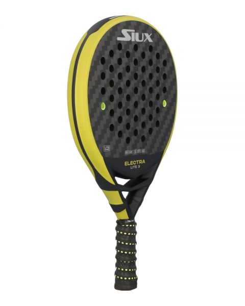 Siux Electra ST3 Lite padelracket schuin rechtsvoor voor gevorderde padelspelers