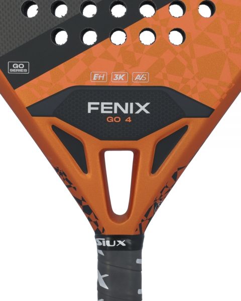 Detail van het frame van de Siux Fenix IV Go padelracket