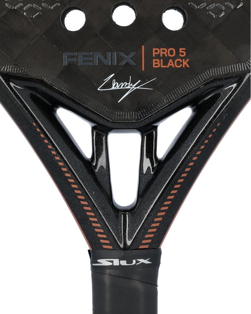 Siux Fenix Pro 5 Black 2025 detail brugconstructie padelracket