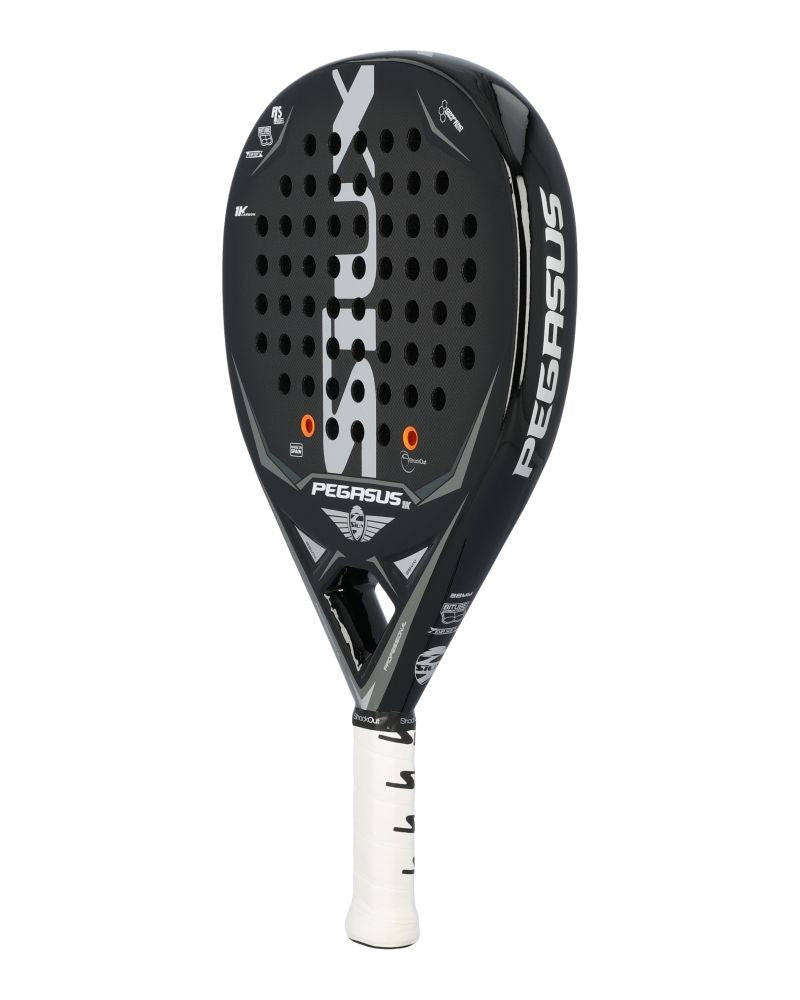 Siux Pegasus Grafeno 1K padelracket schuin vooraanzicht