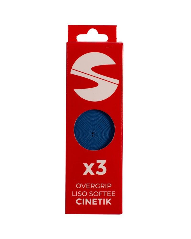 Softee Cinetik Blauw Overgrips 3-Pack voor extra grip en comfort op de padelbaan