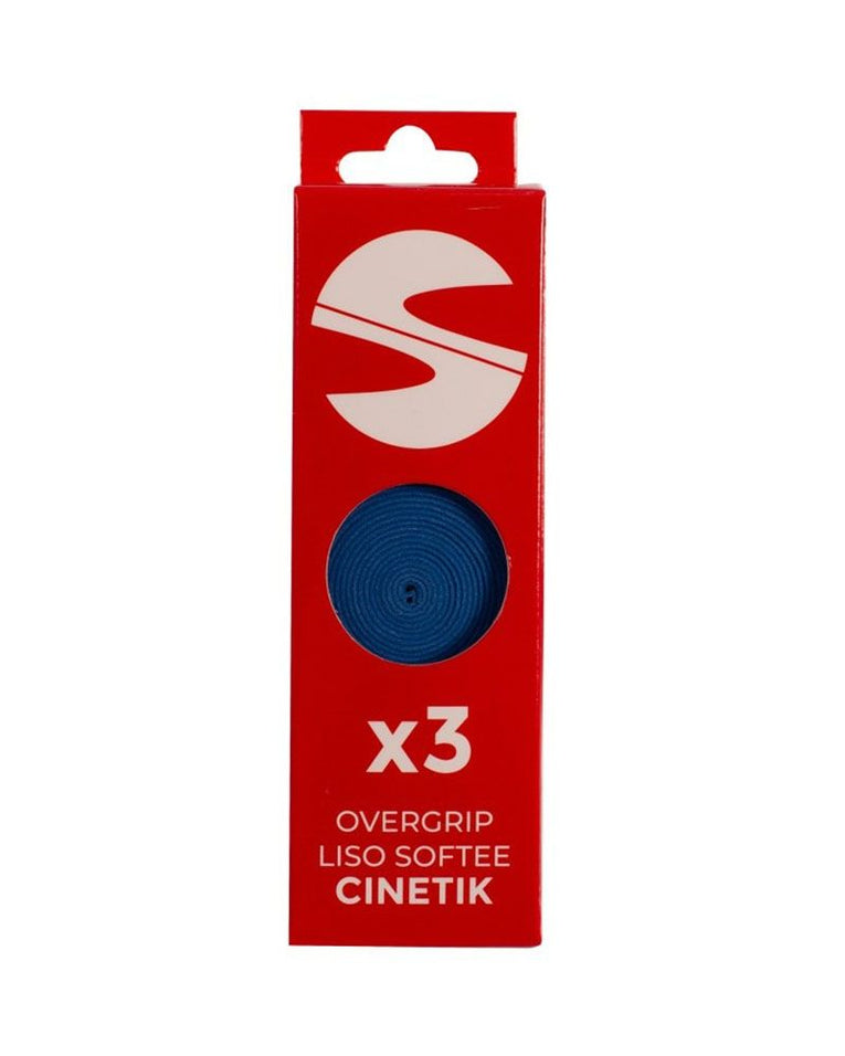 Softee Cinetik Blauw Overgrips 3-Pack voor extra grip en comfort op de padelbaan