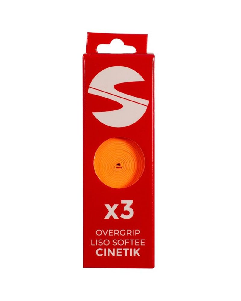 Softee Cinetik Oranje Overgrips 3-Pack voor extra grip en comfort op de padelbaan