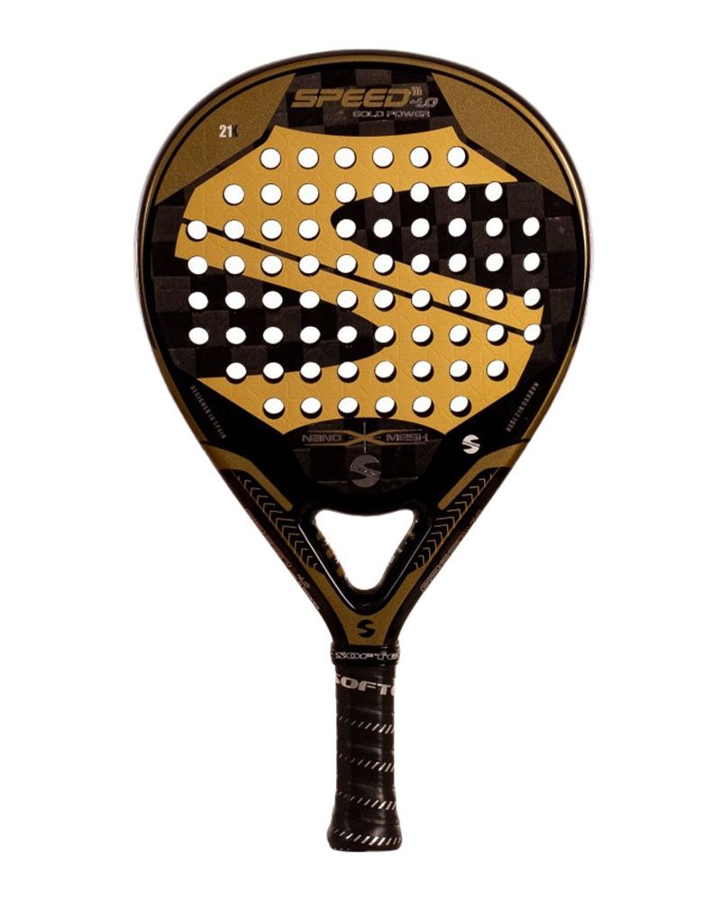Softee Speed Gold Power 4.0 Nano Mesh padelracket hoofdfoto