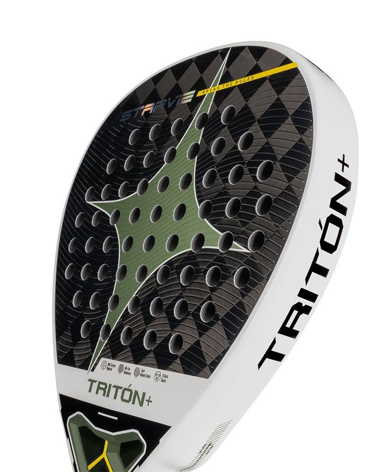 StarVie Triton Balance+ 2026 detail racketblad met Spin Boost Tech oppervlak