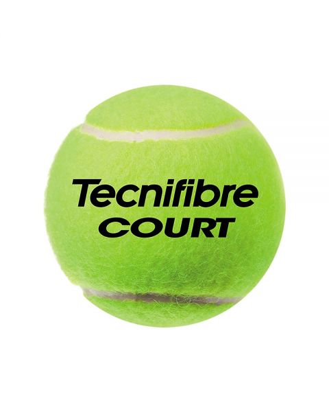 Tecnifibre Court bal met duurzame viltlaag en consistente stuiter