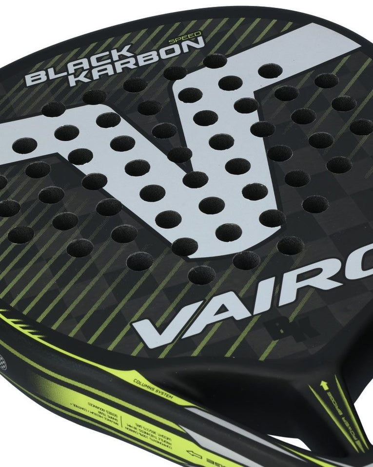 Blad van het Vairo Black Karbon Speed padelracket