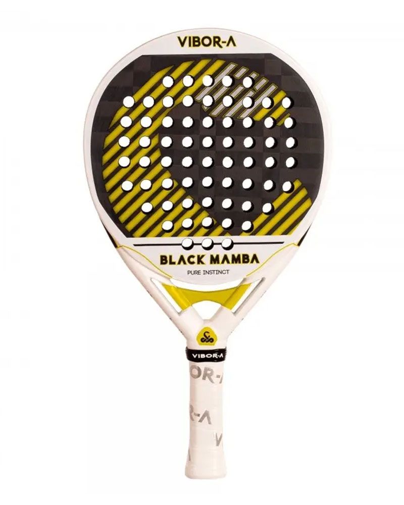 Vibor-A Black Mamba EVO Pro White front padelracket
